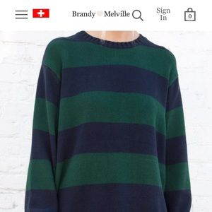 Brandy Melville Oversized stripped Sweater